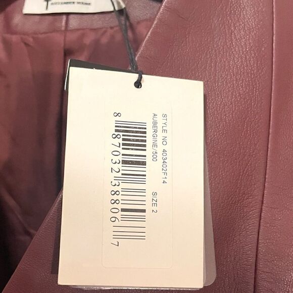 T by ALEXANDER WANG 100% Lambskin Leather Dress |Size:2| - Picture 5 of 11